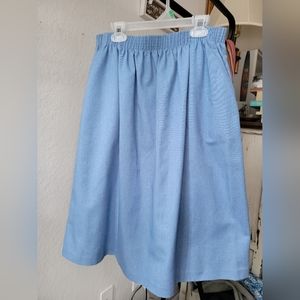 Bonworth Blue Midi Pleated Skirt